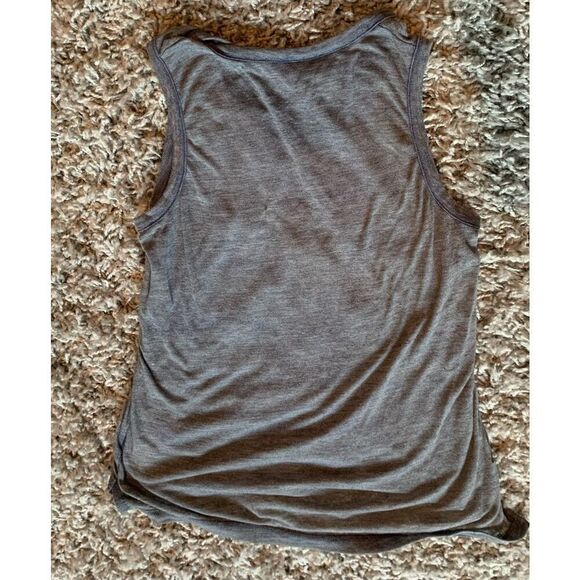 Chaser AC DC gray Distressed Graphic rocker Tee Tank Top sz XS S - Picture 4 of 5
